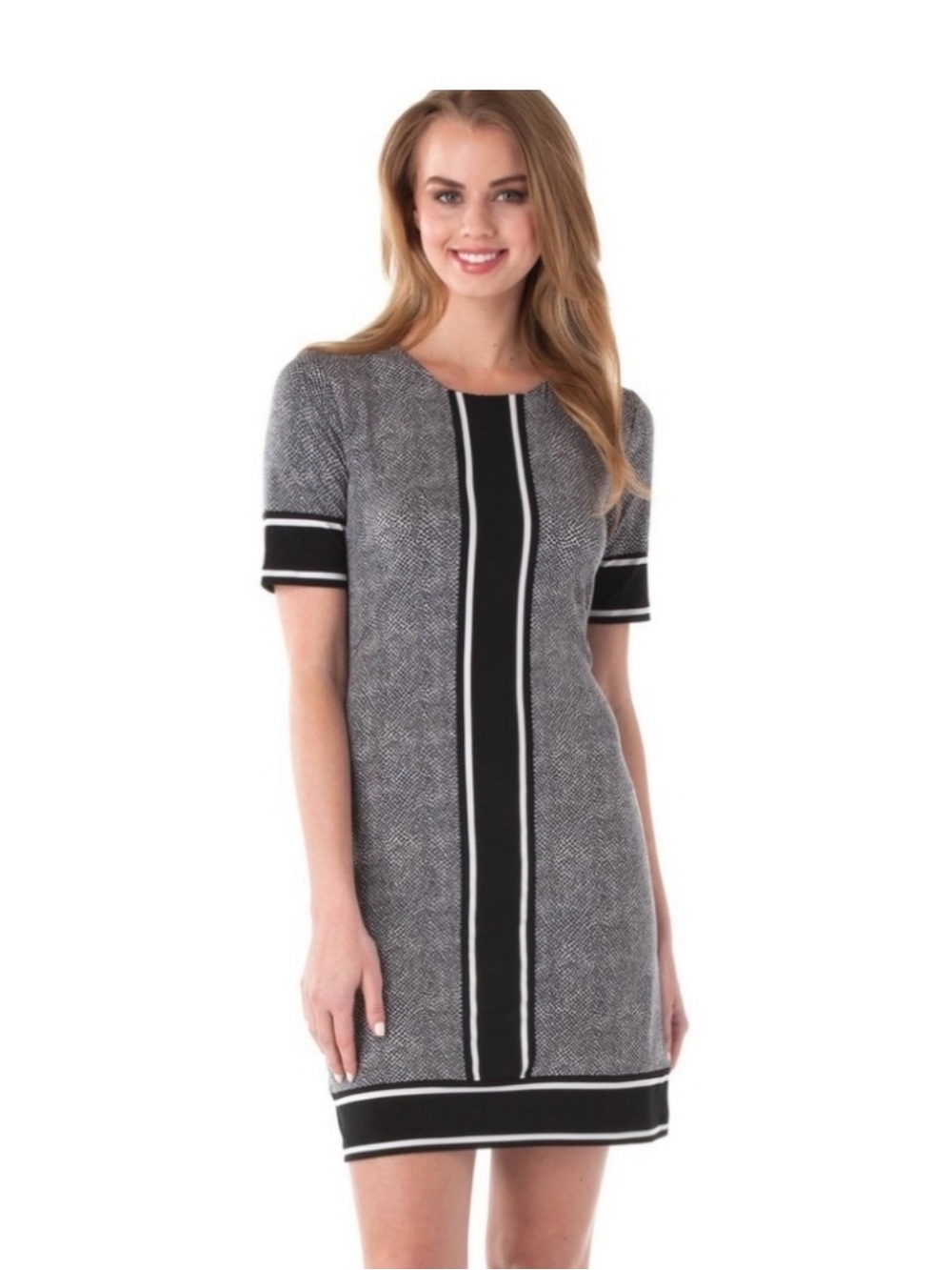 Michael Michael Kors Black Grey Mini Dress